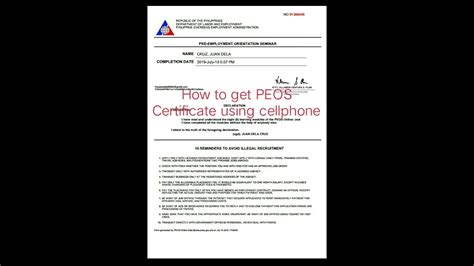 peos plymouth|How To Get The PEOS Certificate .